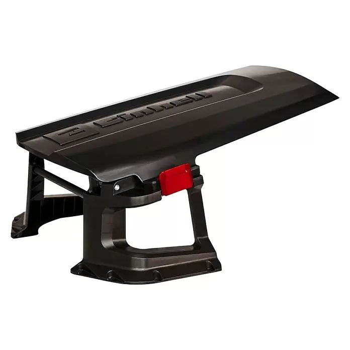 Einhell Mähroboter-Garage - 77,5 x 60,5 x 40,5 cm, Schwarz, Klappbarer Deckel - Diagonale Ansicht