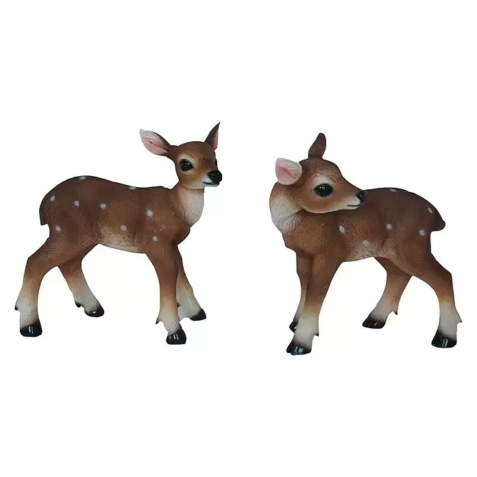 Esschert Design Decoratief figuur Hert - Kunststof, 12,3 x 20,5 x 21 cm - Vooraanzicht