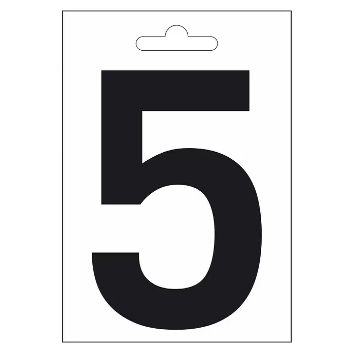 Folienzeichen - Buchstabe J, 10 cm, PVC, Schwarz - Vorderansicht