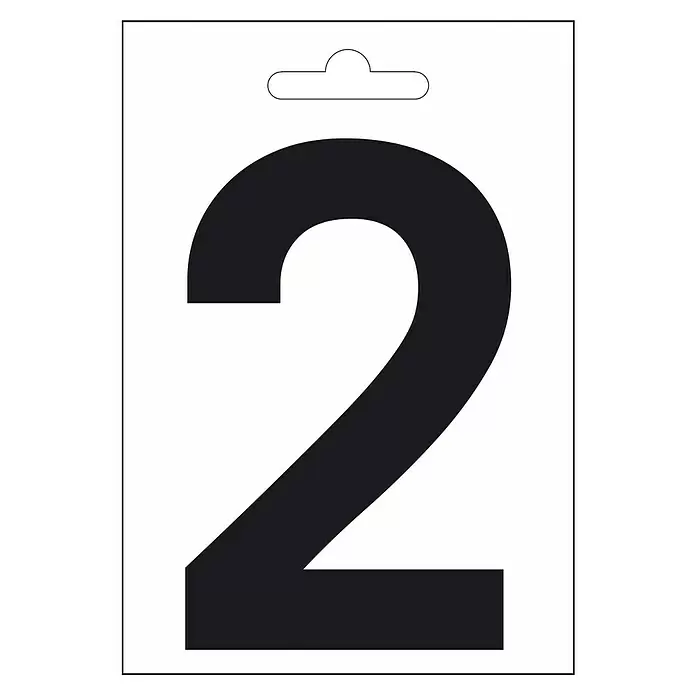 Folienzeichen - Buchstabe J, 10 cm, PVC, Schwarz - Vorderansicht