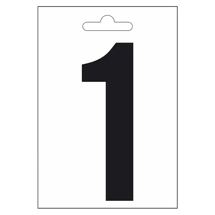 Folienzeichen - Buchstabe J, 10 cm, PVC, Schwarz - Vorderansicht