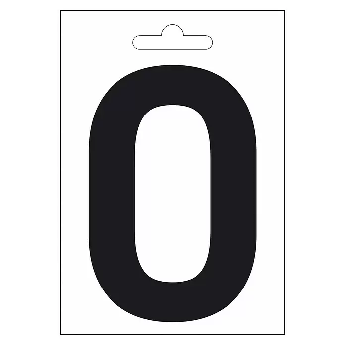 Folienzeichen - Buchstabe J, 10 cm, PVC, Schwarz - Vorderansicht