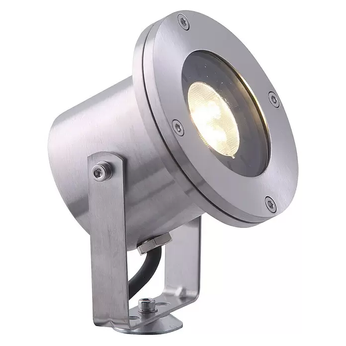 Garden Lights Led-tuinspot Arigo - 3 W, Zilver, 40 x 70 x 125 mm - Diagonaal zicht
