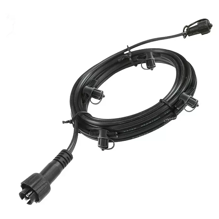 Garden Lights Kabel voor buitenverlichting - Kabellengte: 10 m, Zwart - Diagonaal zicht
