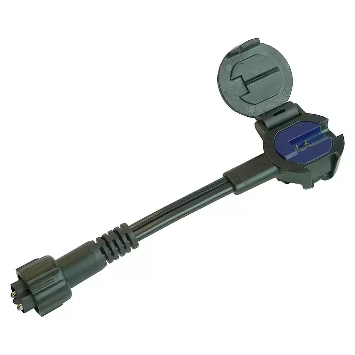 Garden Lights Connector voor buitenverlichting Flex Male - l x b x h: 30 x 38 x 40 mm, Zwart - Diagonaal zicht