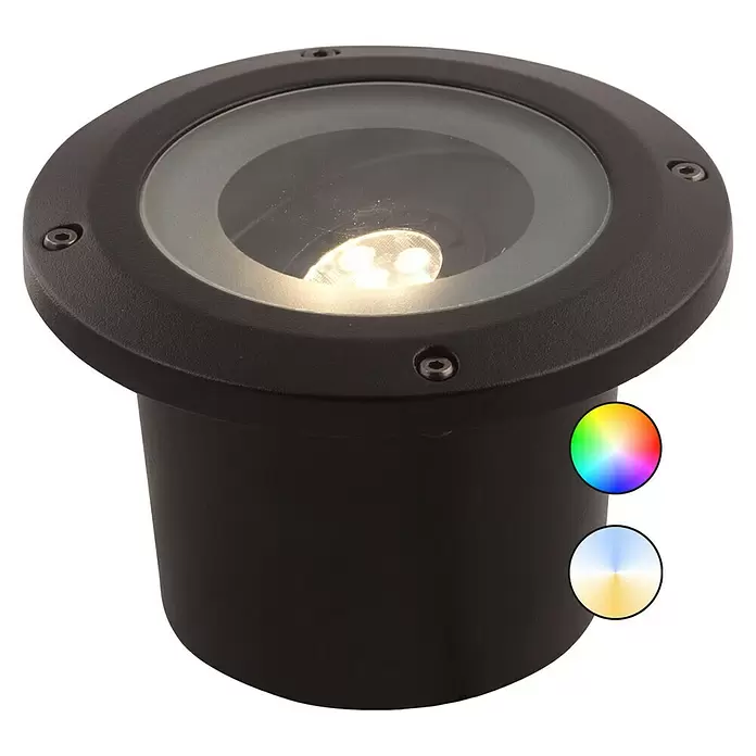 Garden Lights Led-tuinspot Rubum Smart - 5 W, RGB, Zwart - Top-down weergave