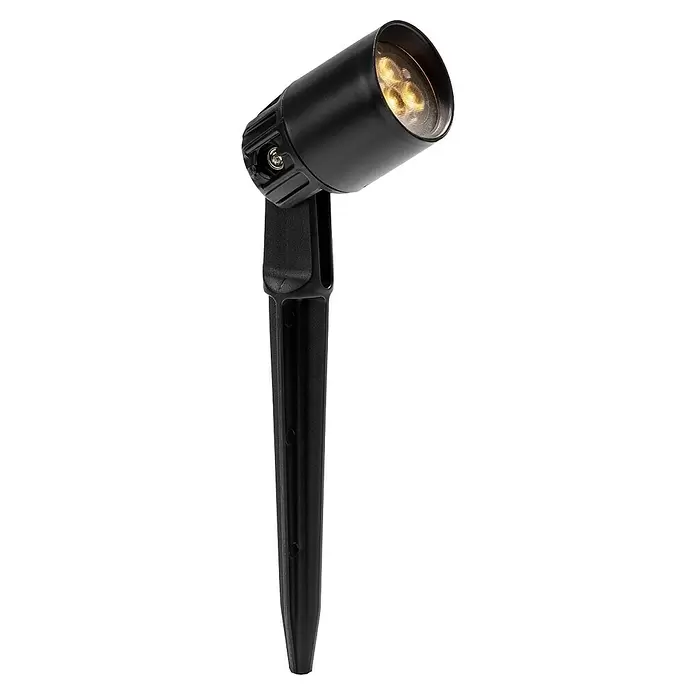 Garden Lights Led-tuinspot Neso - 2 W, Zwart, 70 x 38 x 220 mm - Diagonaal zicht