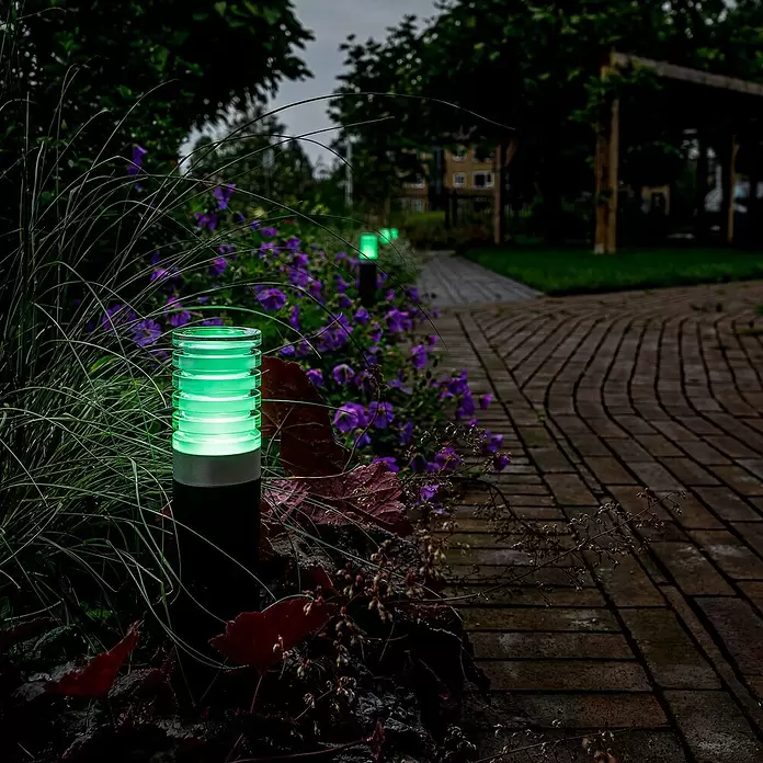 Garden Lights Sokkellamp voor buiten Arco - 5 W, Zwart, 65 x 65 x 405 mm - Toepassingsvoorbeeld
