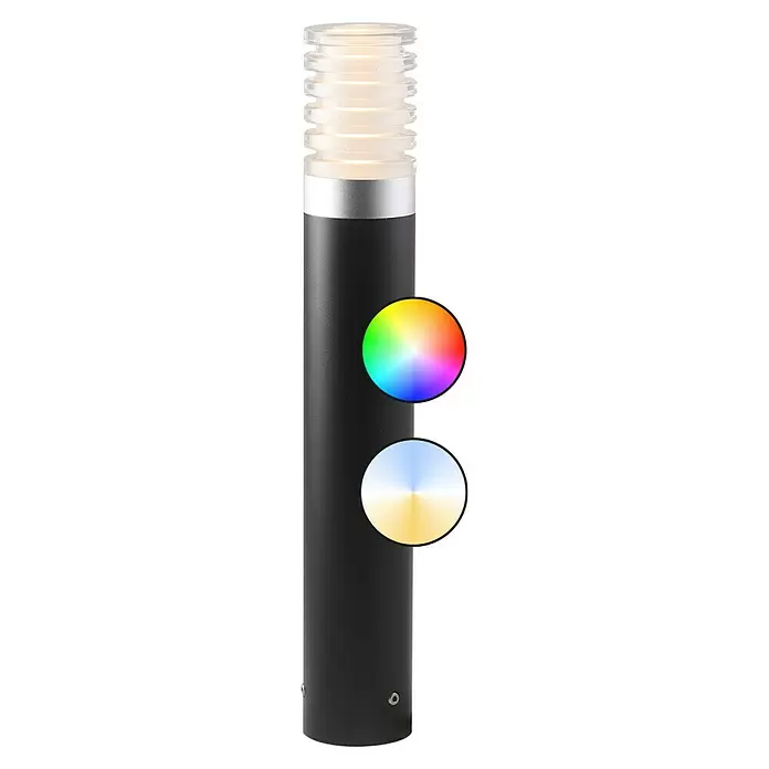 Garden Lights Sokkellamp voor buiten Arco - 5 W, Zwart, 65 x 65 x 405 mm - Vooraanzicht