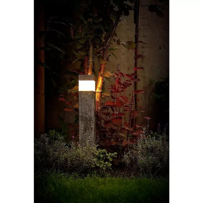 Garden Lights Sokkellamp voor buiten Marcus - 3 W, Grijs, 105 x 105 x 617 mm - Toepassingsvoorbeeld