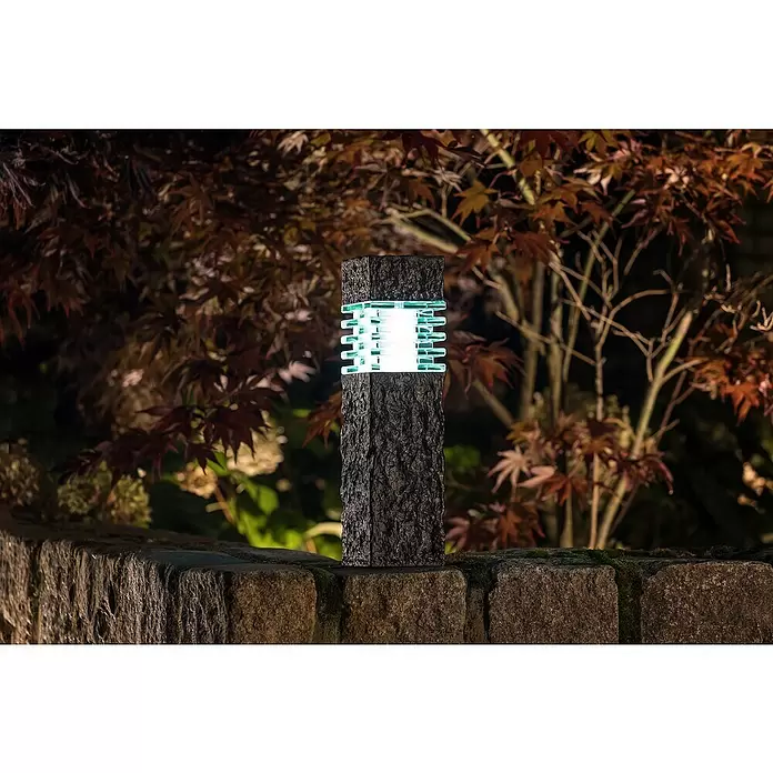 Garden Lights Sokkellamp voor buiten Phobos - 1,5 W, Antraciet, 105 x 105 x 400 mm - Toepassingsvoorbeeld
