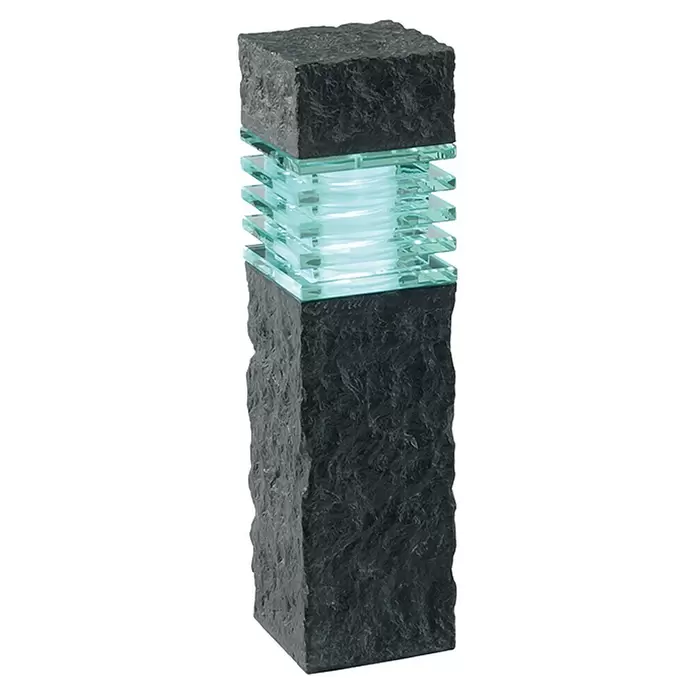 Garden Lights Sokkellamp voor buiten Phobos - 1,5 W, Antraciet, 105 x 105 x 400 mm - Diagonaal zicht