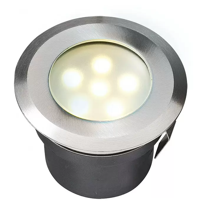 Garden Lights Led-tuinspot Sirius - 1 W, Warm wit, Zilver - Top-down weergave