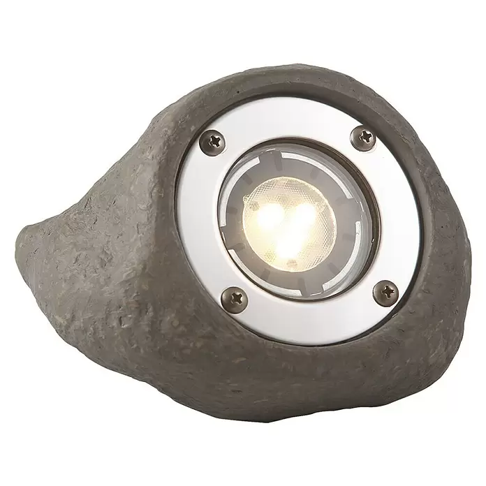 Garden Lights Led-tuinspot Lapis - 3 W, Grijs, 145 x 145 x 110 mm - Diagonaal zicht