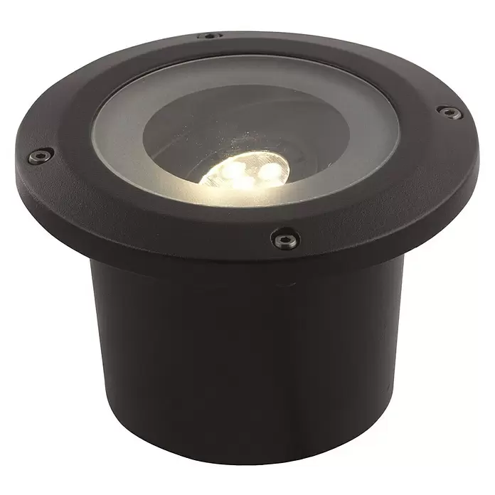 Garden Lights Led-tuinspot Rubum - 5 W, Warm wit, Zwart - Top-down weergave