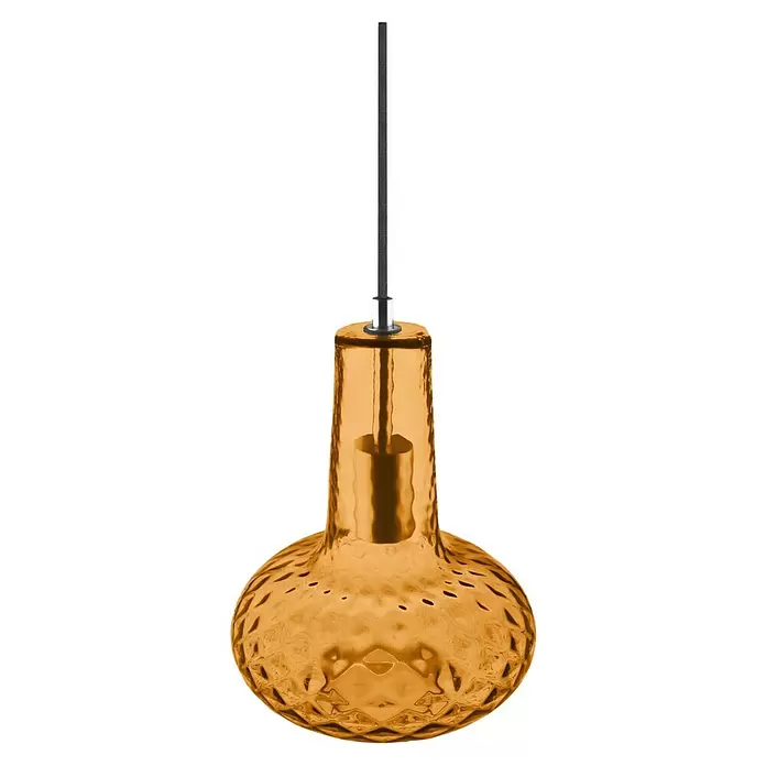 Ledvance Pendelleuchte rund 1906 Carve Pear - Orange, E27 - Vorderansicht
