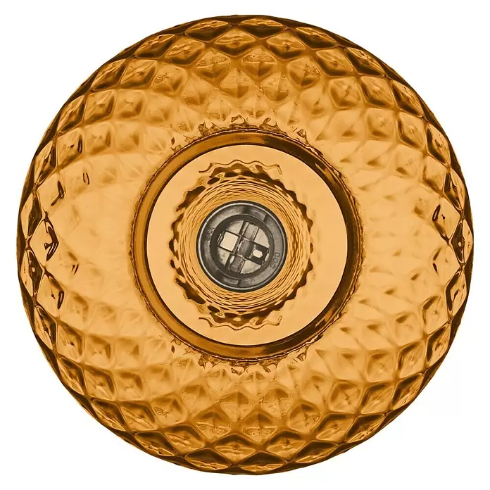 Ledvance Pendelleuchte rund 1906 Carve Pear - Orange, E27 - Ansicht von oben