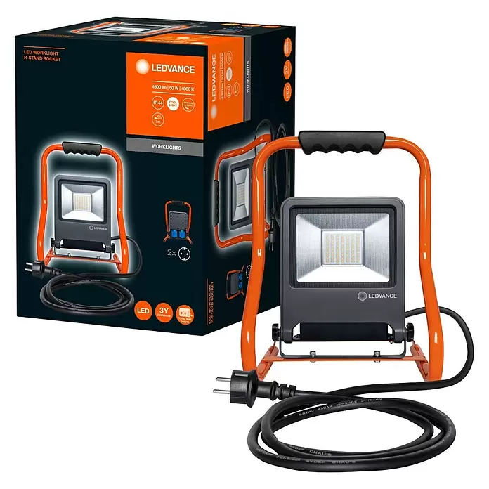 Ledvance LED-Strahler - L x B x H: 27 x 28 x 38 cm, Kaltweiß - Vorderansicht