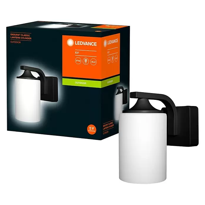 Ledvance LED-Außenwandleuchte - 210 x 11,8 x 21,2 cm, Aluminum, IP43 - Diagonale Ansicht