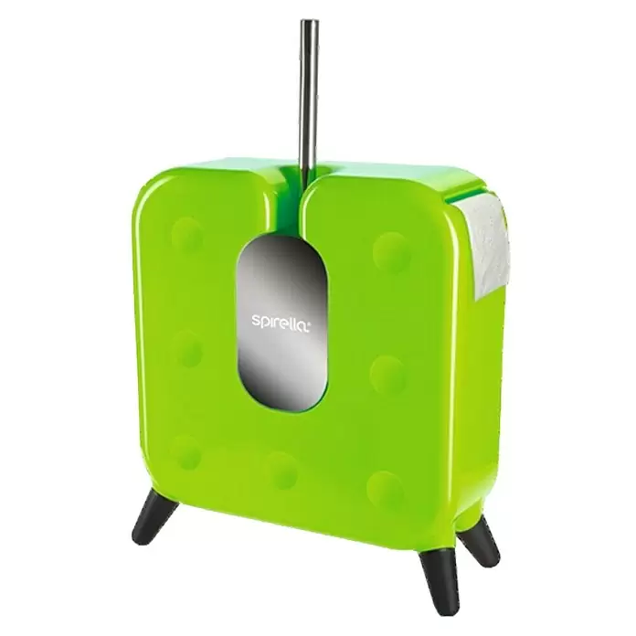 Spirella WC-Set Cube Freestyler - L x B x H: 37,5 x 13,5 x 60 cm, Apple - Diagonale Ansicht