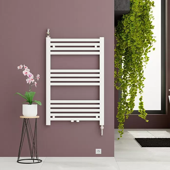 Admiral Kupaonski radijator Florence - 50 x 80 cm, sa srednjim priključkom, 325 W pri 75/65/20 °C, Bijele boje - Živopisni prikaz