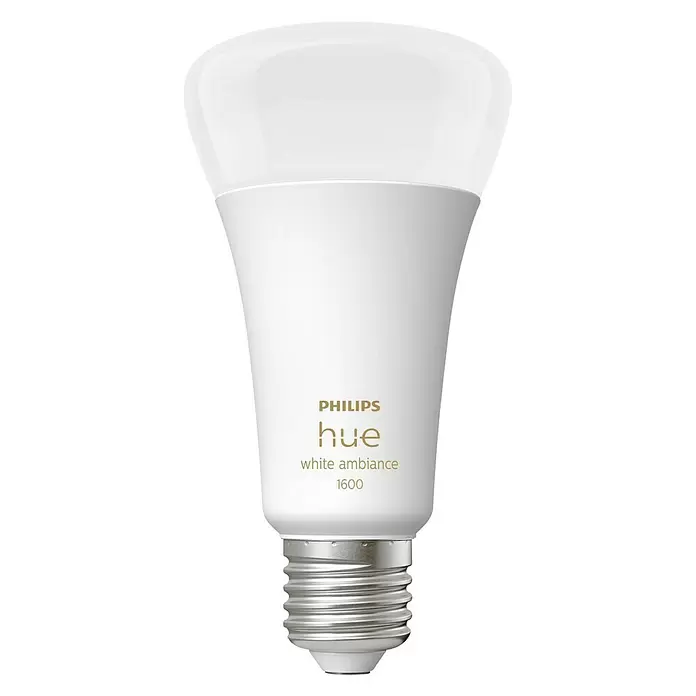 Philips Hue LED-Leuchtmittel White Ambiance - E27, 13 W, A60, 1.600 lm, 1 Stk. - Vorderansicht