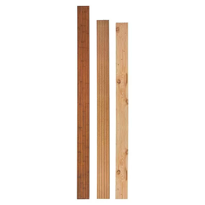 Terrassendiele Premium/Select - 200 x 14,5 x 2,5 cm, Bangkirai - Draufsicht