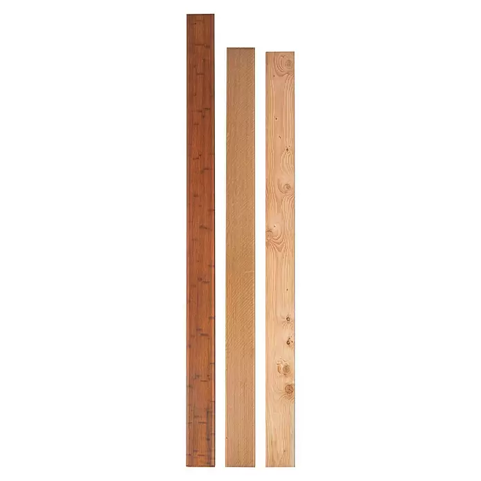 Terrassendiele Premium/Select - 200 x 14,5 x 2,5 cm, Bangkirai - Draufsicht
