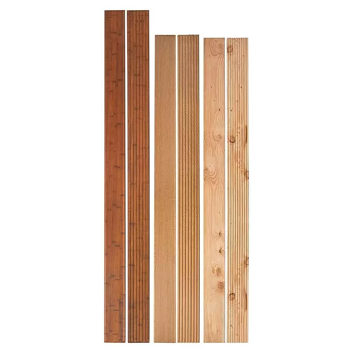 Terrassendiele Premium/Select - 200 x 14,5 x 2,5 cm, Bangkirai - Draufsicht