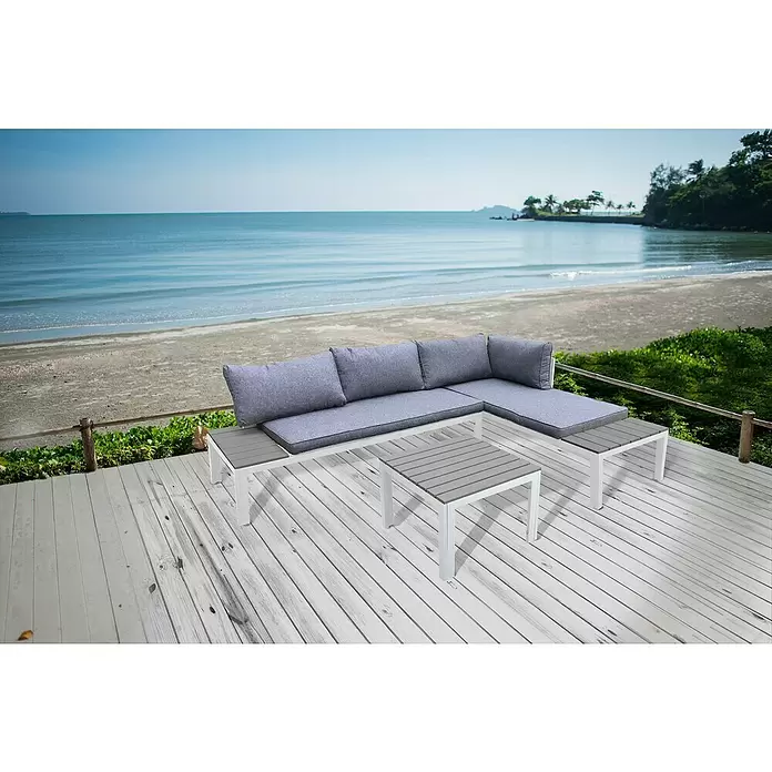 Conjunto de muebles Izaro - 4 piezas, Blanco - Foto ambiente
