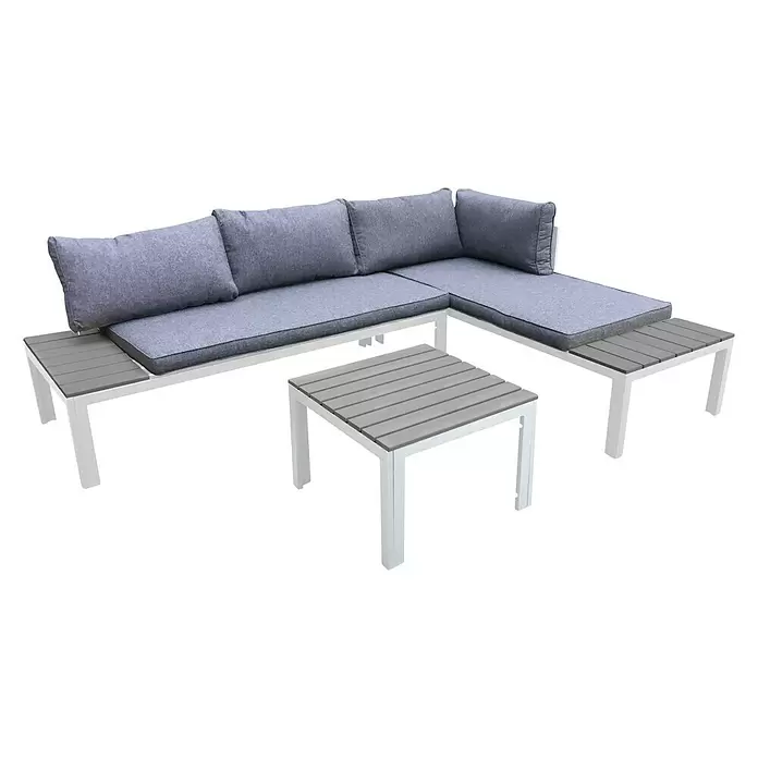 Conjunto de muebles Izaro - 4 piezas, Blanco - Vista angular