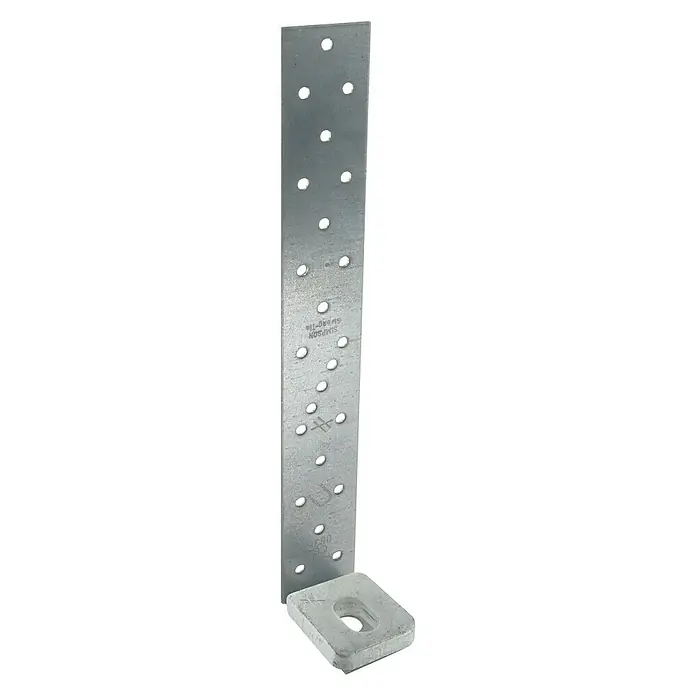 Simpson Strong-Tie Zuganker AH - 52 x 40 x 292 mm, Verzinkt - Diagonale Ansicht