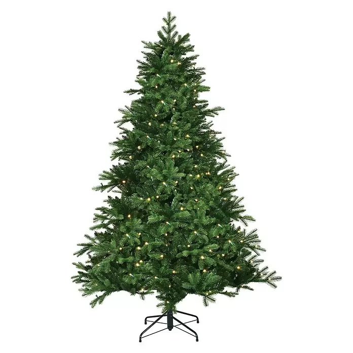 Kunstkerstboom BRAMPTON met LED - 215 cm, 142 cm, Aantal leds: 260 st. - Vooraanzicht