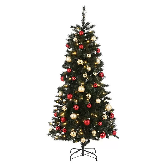 Kunstkerstboom VOSS met LED - 185 cm, 99 cm, Aantal leds: 140 st. - Vooraanzicht