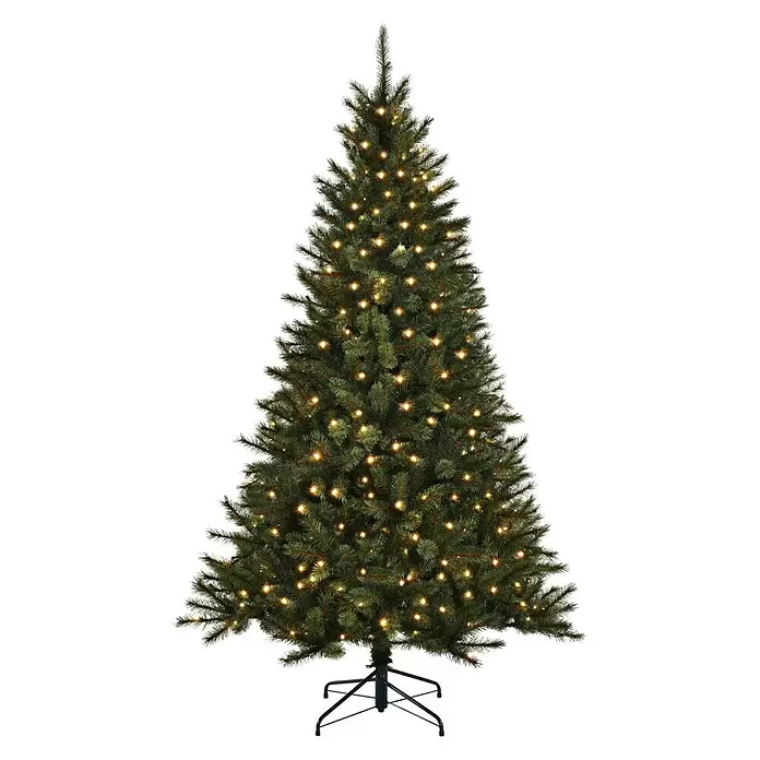Kunstkerstboom TORONTO met LED - 215 cm, 132 cm - Vooraanzicht