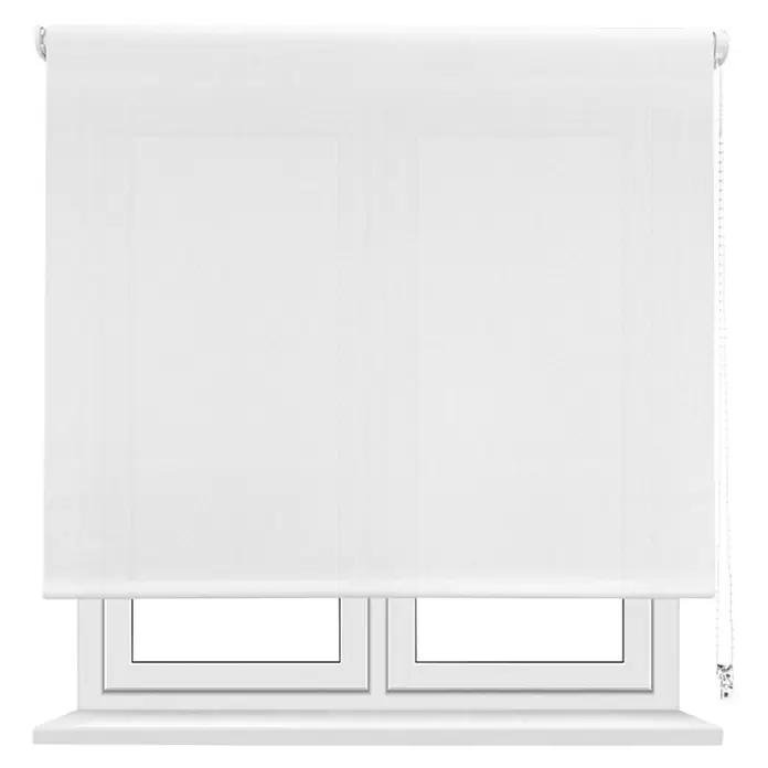 Estor enrollable screen 5% Zoe - An x Al: 120 x 250 cm, Blanco - Vista frontal