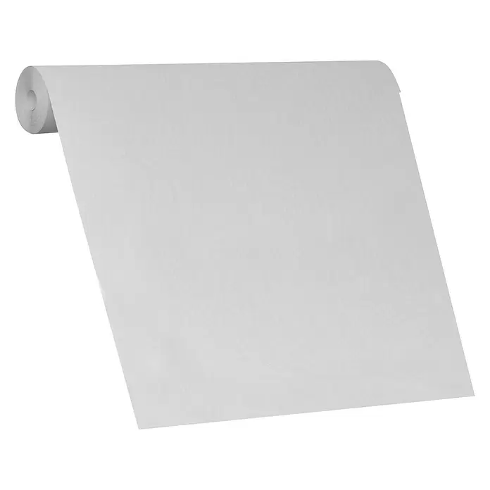 SCHÖNER WOHNEN-Kollektion Vliestapete - Hellgrau, Uni, 10,05 x 0,53 m - Diagonale Ansicht