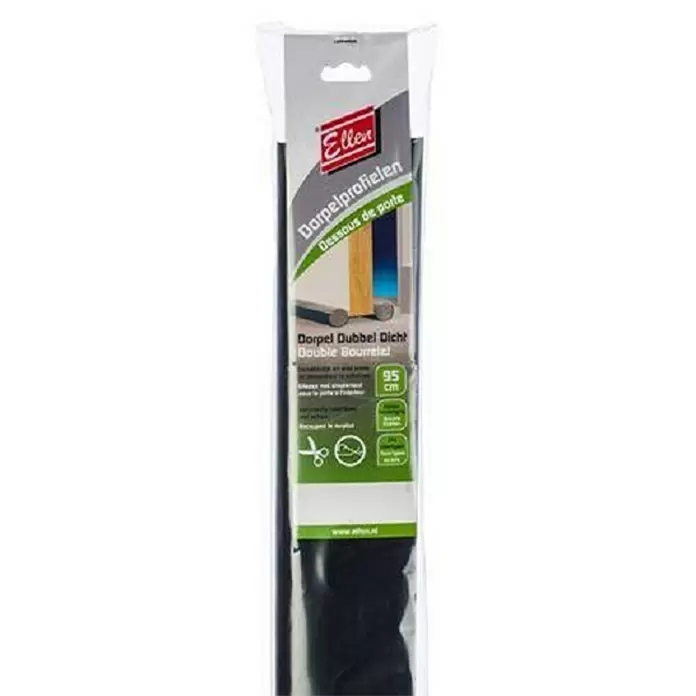 Ellen Dorpelstrip Dubbel Dicht - Zwart, 95 cm - Close-up