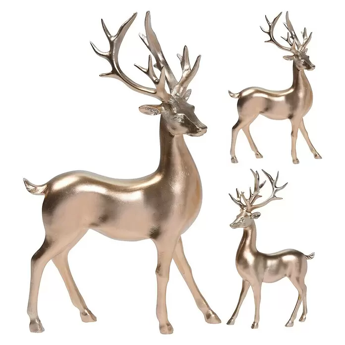 Decoratief figuur - Goud, 30 cm - Zijaanzicht rechts