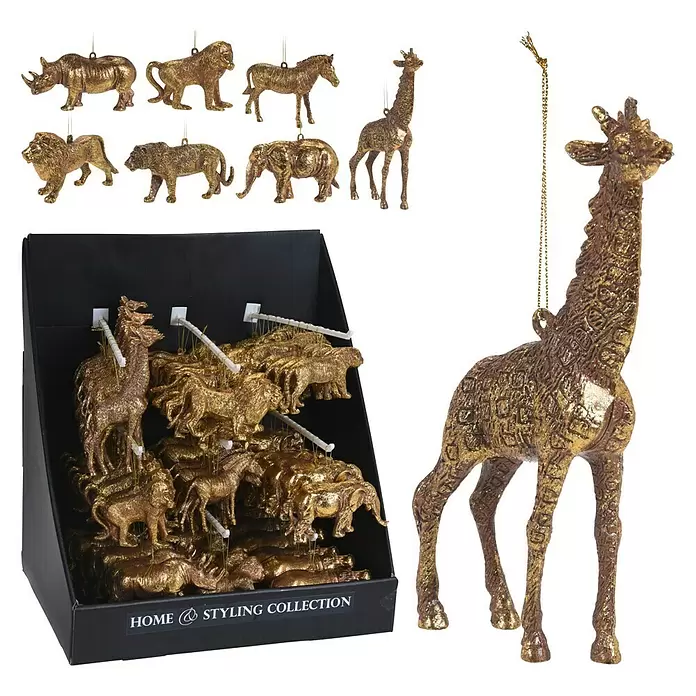 Decoratief figuur - Goud, 1 stk. - Diagonaal zicht