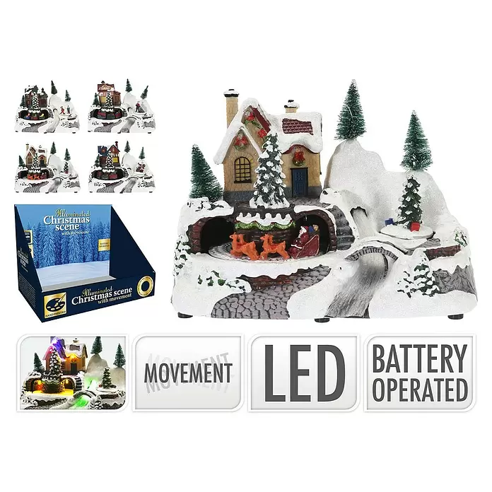 Kerstdorp Movement - Led, Kunststof, 1 stk. - Toepassingsvoorbeeld