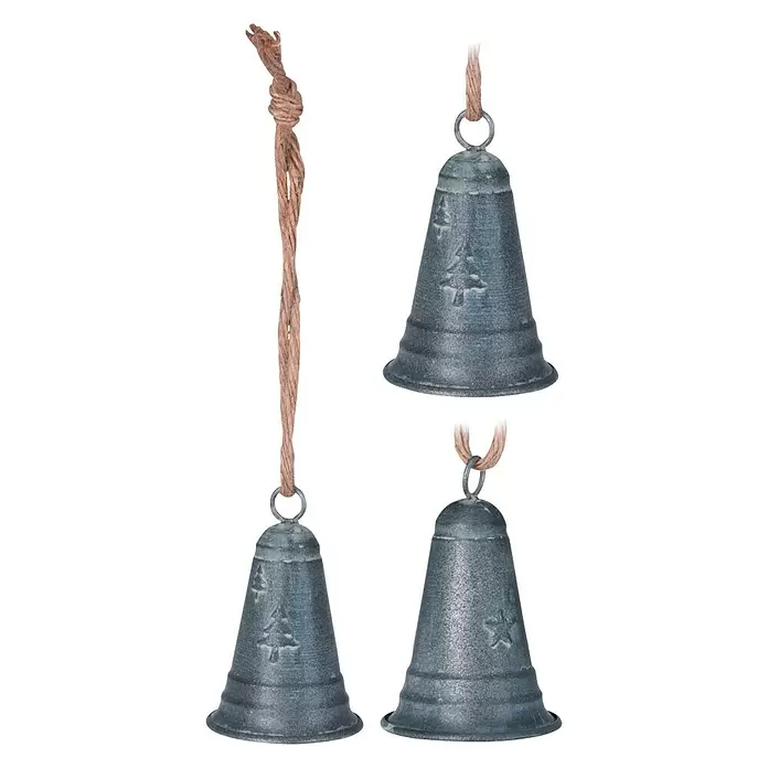 Decoratief artikel - Grijs, Metaal, 1 stk., 6 x 10 cm - Vooraanzicht