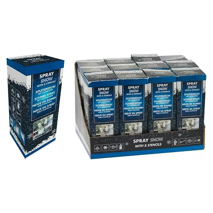 Decoratieve sneeuw - 150 ml, Wit - Diagonaal zicht