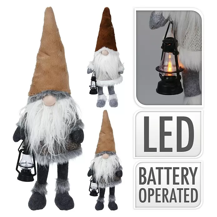 LED decoratief figuur - Vilt, Hoogte: 51 cm, Bruin/grijs - Toepassingsvoorbeeld
