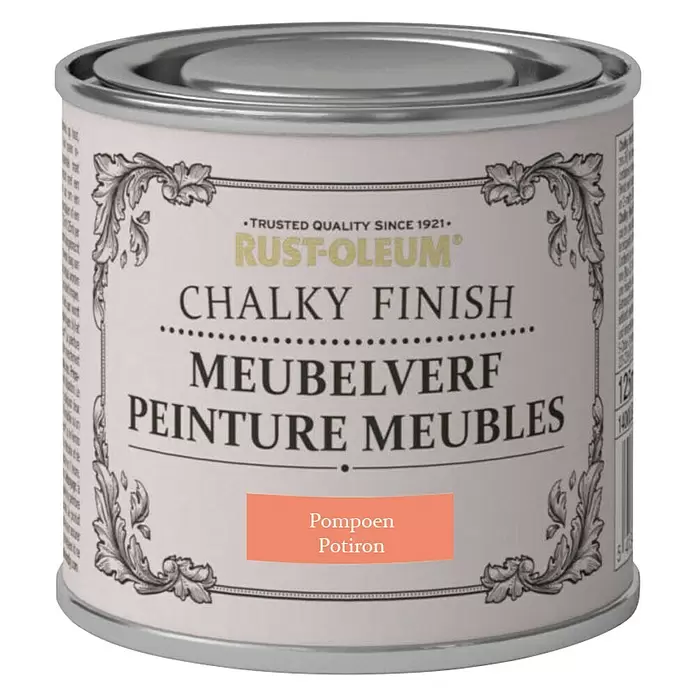 Rust-Oleum Chalky Finish Krijtverf voor meubels Pompoen - Pompoen, 125 ml - Vooraanzicht