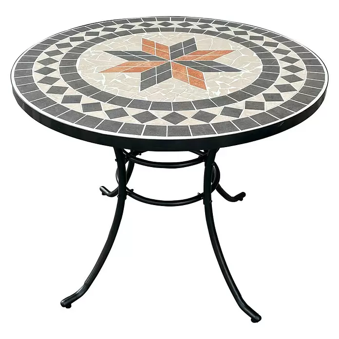 Conjunto de muebles de balcón Nina - 5 piezas, Negro - Vista angular