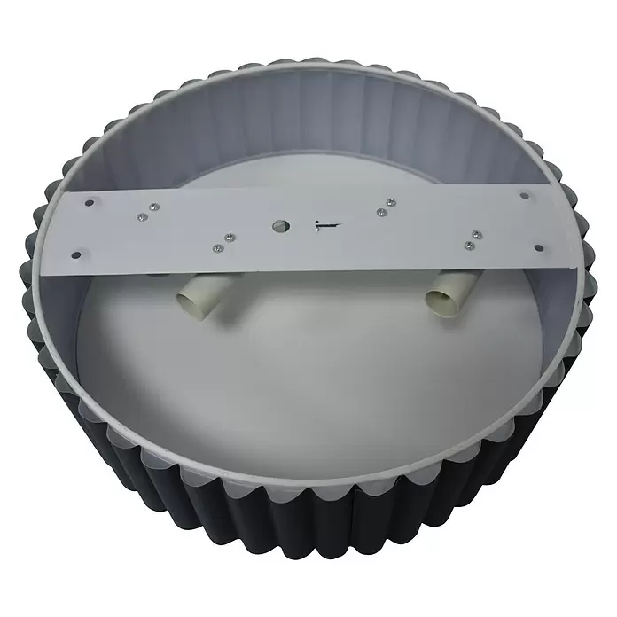 Tween Light Okrugla stropna svjetiljka - 160 W, Sive boje, E27 - Pogled odozgo