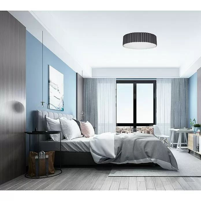 Tween Light Deckenleuchte rund Siena - 160 W, Grau, E27 - Stimmungsaufnahme