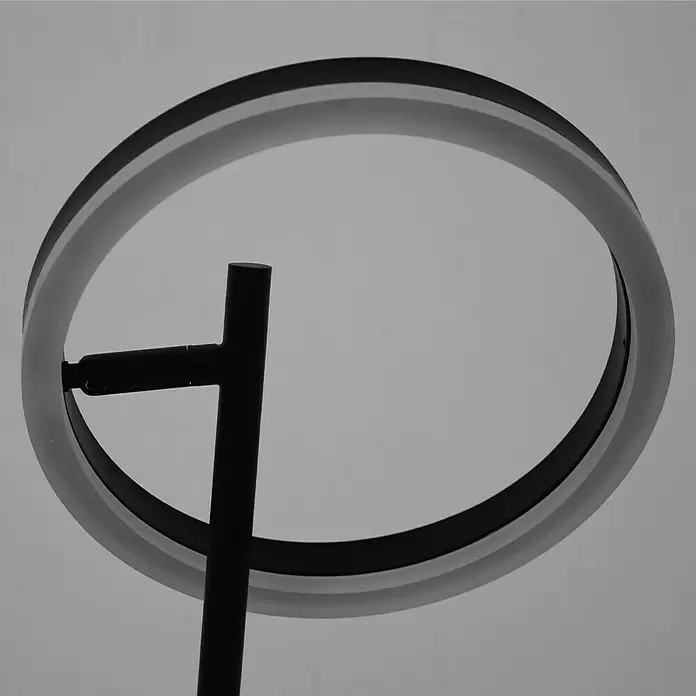 Lavida Ring LED-Tischleuchte - 18 W, Schwarz, Neutralweiß - Detailaufnahme