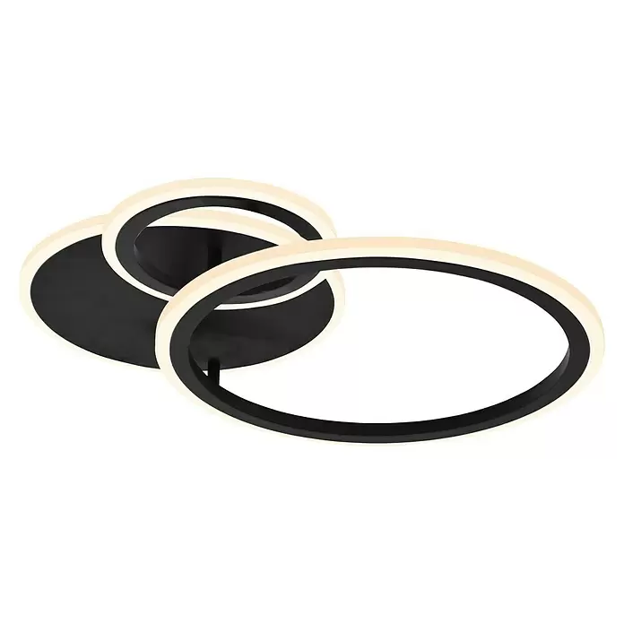Lavida Ring LED mennyezeti lámpa - 40 W, Fekete, Meleg fehér - Alulnézet